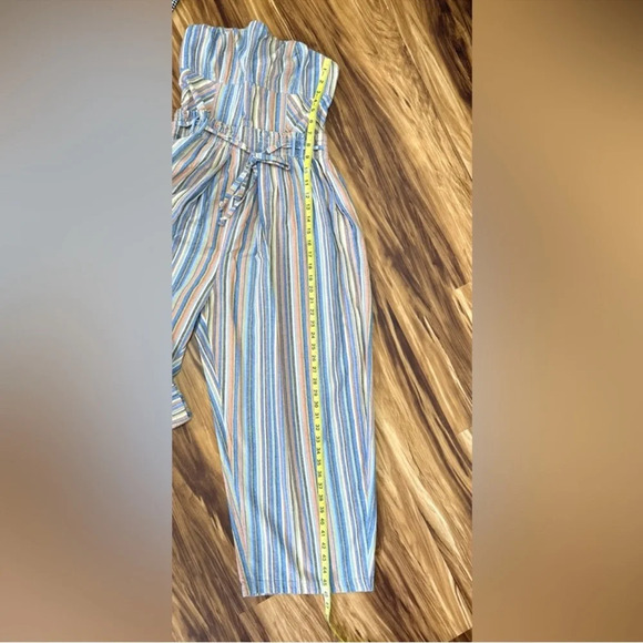 Free People Roaming Shores Strapless Striped Jumpsuit - Picture 12 of 12